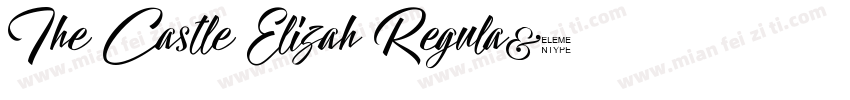The Castle Elizah Regula字体转换